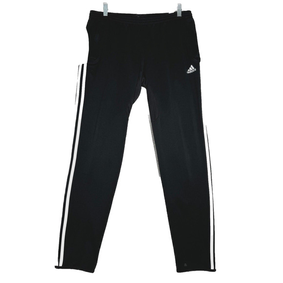 Adidas‎ Pants Women Large Black Track Pants Lounge Climacool Workout Athleisure - Picture 1 of 9